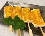 鮭と豆腐の串焼き♪柚子味噌がけ作り方6写真