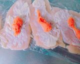 *ささみの明太子と大葉の挟み焼き*作り方3写真