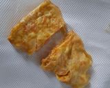 鮭入り薄焼き玉子のトーストマフィン作り方5写真
