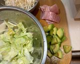 野菜たっぷりアボカドとまとスパ作り方2写真