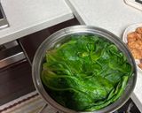 簡単副菜！ほうれん草の梅かつお和え作り方1写真
