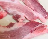 豚テキ●豚ブロック肉の塩・胡椒ステーキ作り方1写真