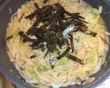 ツナしめじキャベツ和洋折衷スープパスタ作り方4写真
