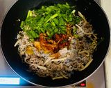 ワンパン、しらたきの豚キムチ！作り方3写真