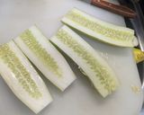 育ち過ぎた巨大キュウリは味噌漬けで作り方2写真