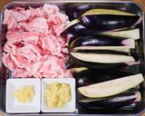 豚バラと秋なすのポン酢しょうが焼き🤩🍚作り方1写真