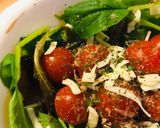 プチトマ８サラダ●ベビーリーフサラダ作り方1写真