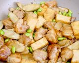 鶏ごぼうと厚揚げの甘辛炒め作り方5写真