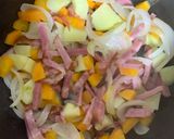 野菜とベーコンの優しいミルクスープ作り方1写真