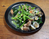 あさりとほうれん草のにんにく炒め作り方7写真