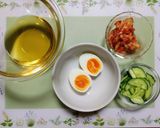夏バテ熱中症簡単夏の夕飯韓国冷麺風素麺作り方1写真