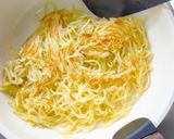 大豆ミートと小松菜のあんかけ焼きそば♪作り方3写真