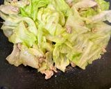 鶏ミンチとキャベツの麻婆　納豆丼作り方3写真