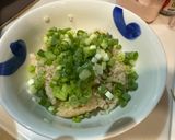 卵白焼き砂糖醤油漬け乗せ青ねぎ飯作り方1写真