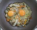 白菜の巣ごもり卵作り方4写真