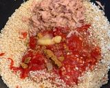 ツナ缶トマト缶粉チーズでナポリ風炊き込みご飯作り方2写真