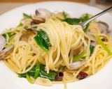 アサリとほうれん草のパスタ作り方10写真