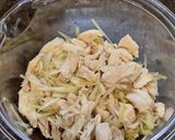 高たんぱく質◎ささみと長ねぎのごま油風味作り方3写真
