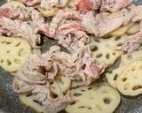 スタミナ満点♡豚肉とれんこんのピリ辛炒め作り方3写真