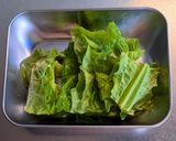 サンチュのおひたし梅オイスター和え作り方1写真