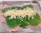 レンジで！鶏むねしそチーズ巻き梅肉ソース作り方5写真