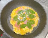 ライスペーパーピザ♪パジルベーコンチーズ作り方5写真