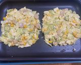オクラ入り夏休みのお好み焼き作り方3写真