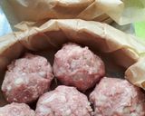豆乳入り☆米粉のホワイトソース☆肉だんご作り方2写真