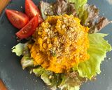【少食材マヨ無し】ワンパン🎃簡単かぼちゃサラダ作り方6写真