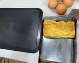 サイコロスパム卵焼き＆沢庵＆胡瓜浅漬け丼作り方3写真