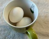 温泉たまごをマグカップで😊作り方2写真