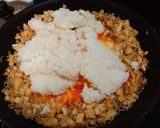 小松菜と雑魚のチャーハン作り方11写真