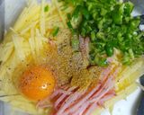 旨味ピーマンとじゃがいものカレーガレット作り方3写真