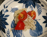 蓮根とトマトの和え物作り方3写真