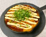 キムチとろろスキレット焼き♪お好み焼き風作り方6写真