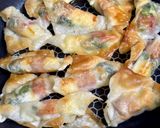チーズinでシュウマイ皮のサクッと焼き♪作り方5写真