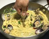 クレソンの和風ボンゴレ･柚子胡椒風味作り方14写真