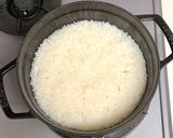 staub22cm鍋★米３合で簡単炊飯作り方8写真