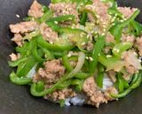 楽ちん ひき肉チンジャオロース丼作り方7写真