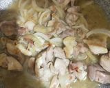 鶏肉とそら豆のクリームパスタ作り方6写真