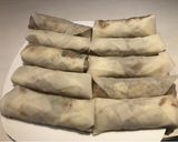 鶏胸肉の春巻き作り方4写真