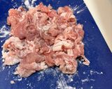 ゴーヤと豚こまアスパラの甘酢炒め作り方1写真