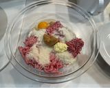 子ども大好き⭐︎びっくりドンキーハンバーグ作り方2写真