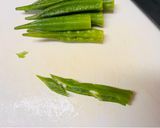 オクラの梅おかか和え作り方2写真