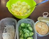 ツナポテトサラダ🥗カレー風味♡作り方1写真
