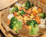 鮭とコーンのせいろご飯作り方6写真