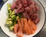 三色ポキ丼作り方1写真