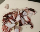 タコとキュウリの梅ワサビ和え作り方1写真