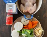 ☆丸鷄参鶏湯☆ 疲労回復作り方1写真