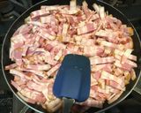 【保育園給食】法蓮草とベーコンのパスタ作り方3写真